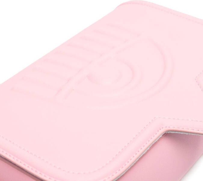 Chiara Ferragni Schoudertas met logo-reliëf Roze