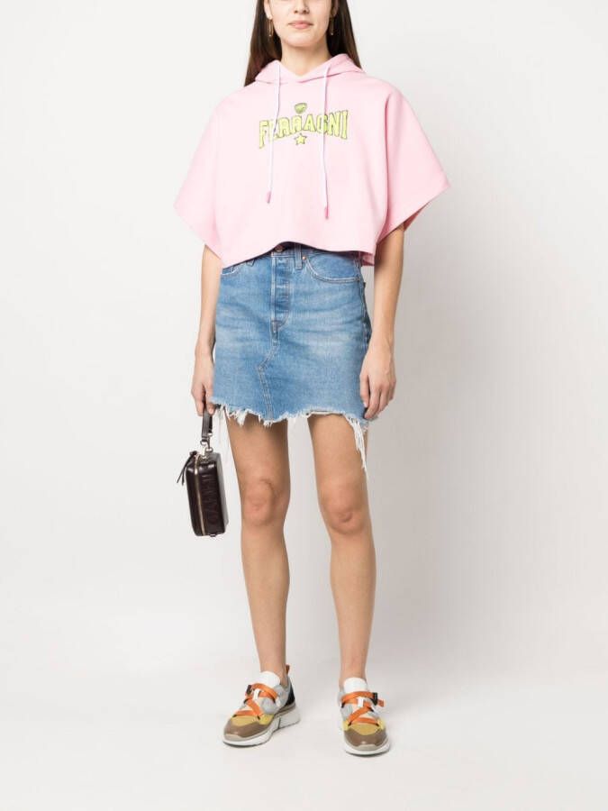 Chiara Ferragni Hoodie met korte mouwen Roze