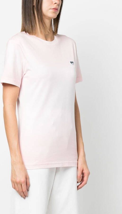 Chiara Ferragni T-shirt met logopatch Roze