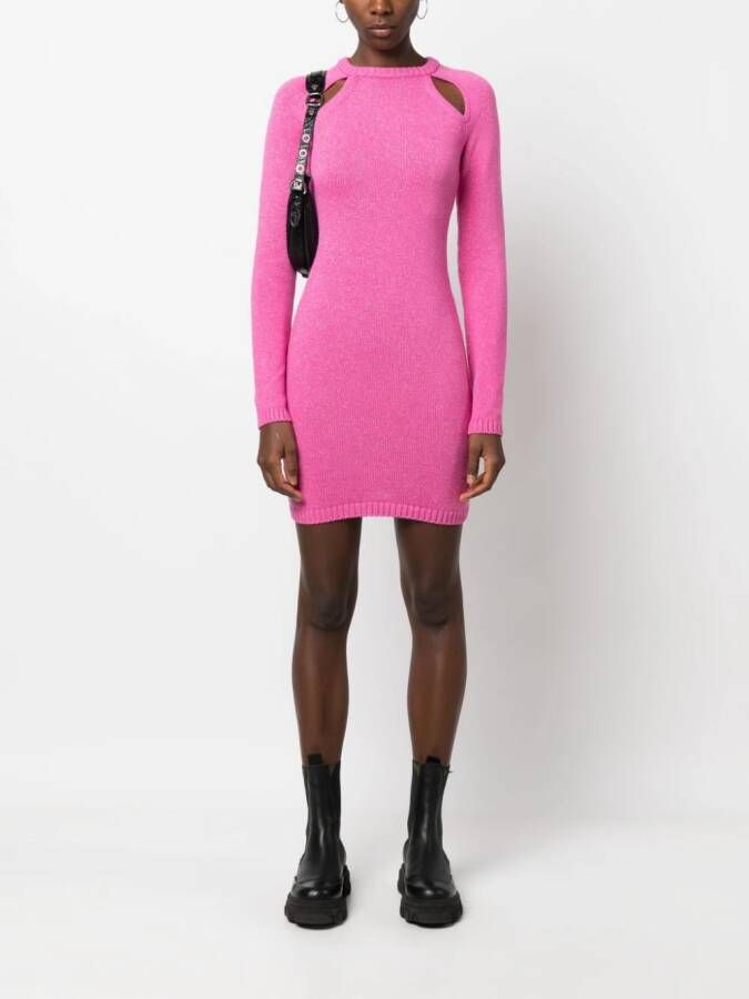 Chiara Ferragni Uitgesneden mini-jurk Roze