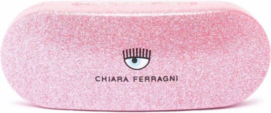 Chiara Ferragni Zonnebril met cat-eye montuur Blauw