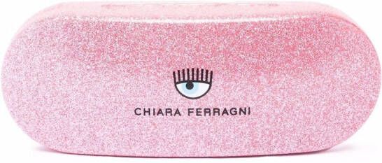 Chiara Ferragni Zonnebril met vierkant montuur Roze