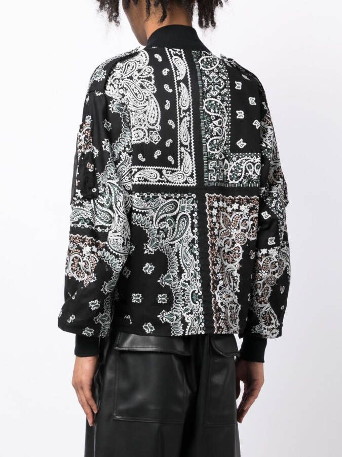 Children Of The Discordance Bomberjack met print Zwart