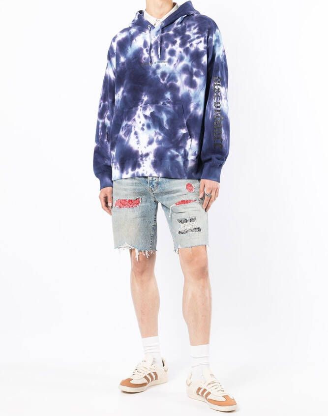 Children Of The Discordance Hoodie met tie-dye print Blauw