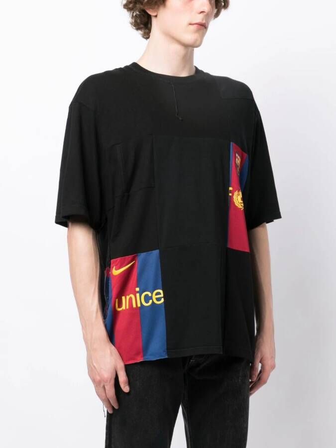 Children Of The Discordance T-shirt met patchwork Zwart