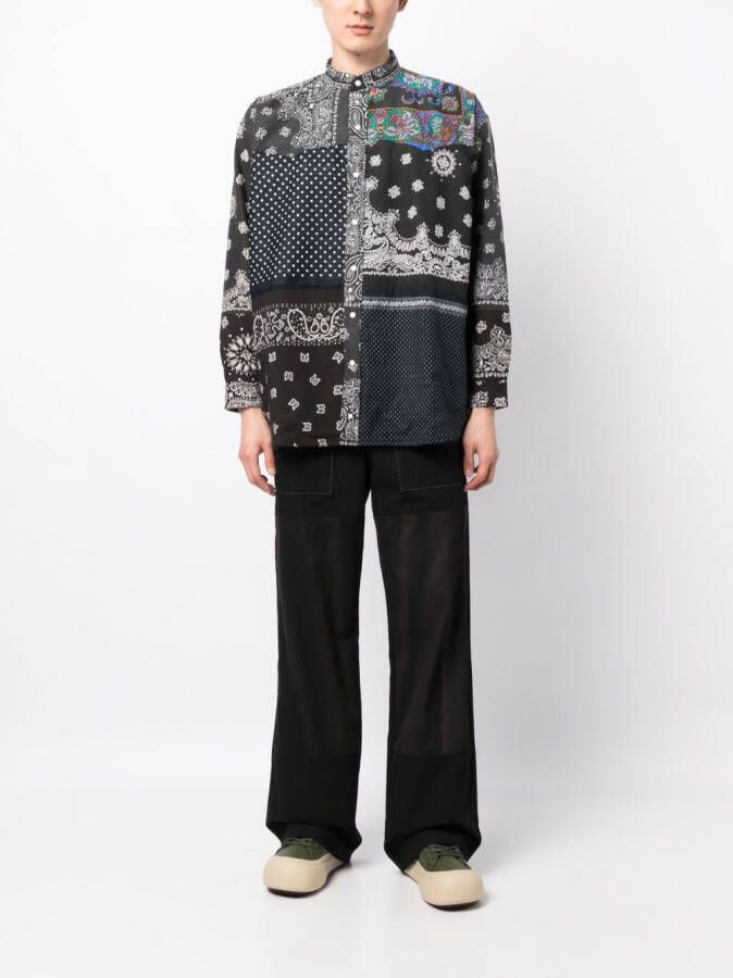 Children Of The Discordance T-shirt met patchwork Zwart