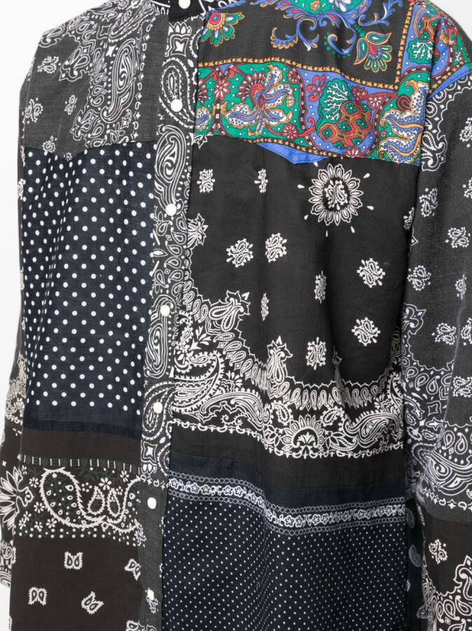 Children Of The Discordance T-shirt met patchwork Zwart