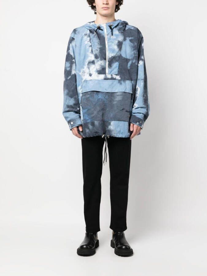 Children Of The Discordance Jack met tie-dye print Blauw