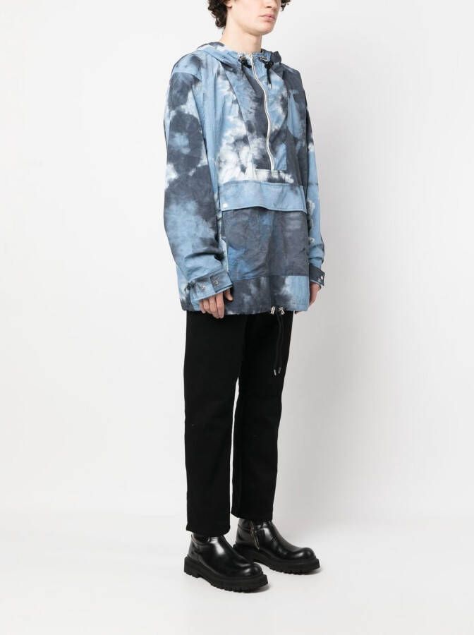 Children Of The Discordance Jack met tie-dye print Blauw