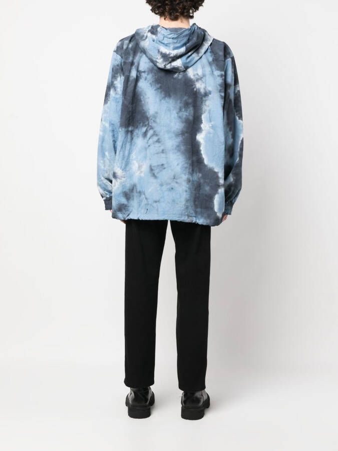 Children Of The Discordance Jack met tie-dye print Blauw