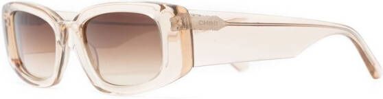 Chimi Zonnebril met rechthoekig montuur Beige
