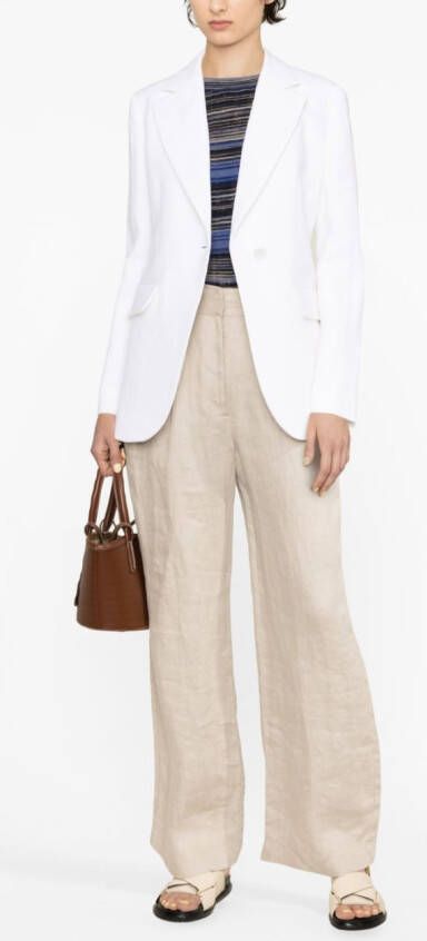 Chloé Blazer met enkele rij knopen Wit