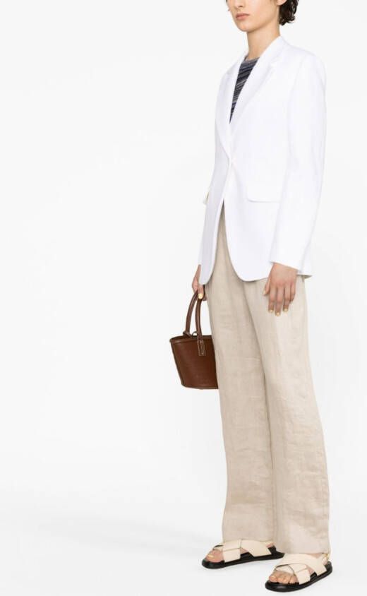 Chloé Blazer met enkele rij knopen Wit