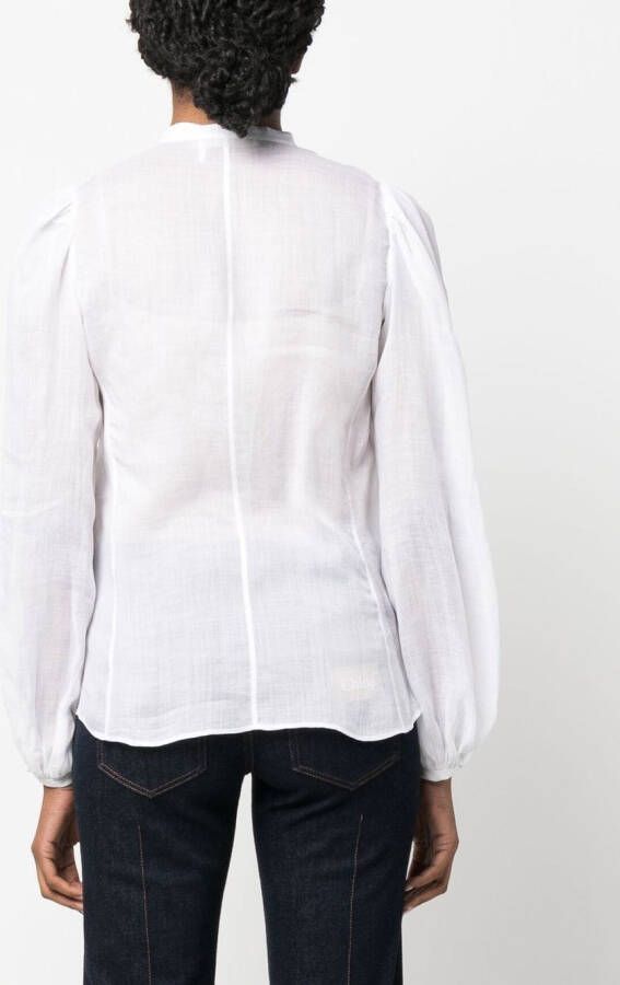 Chloé Blouse met ballonmouwen Wit
