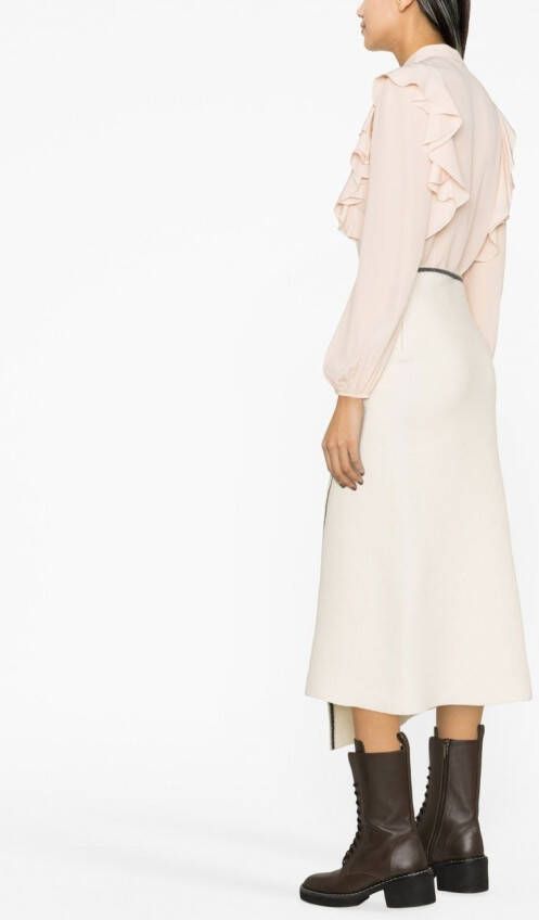 Chloé Blouse met ruches Roze