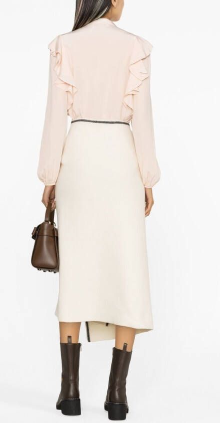 Chloé Blouse met ruches Roze