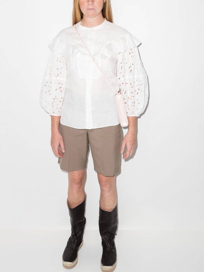 Chloé Broderie anglaise blouse Wit