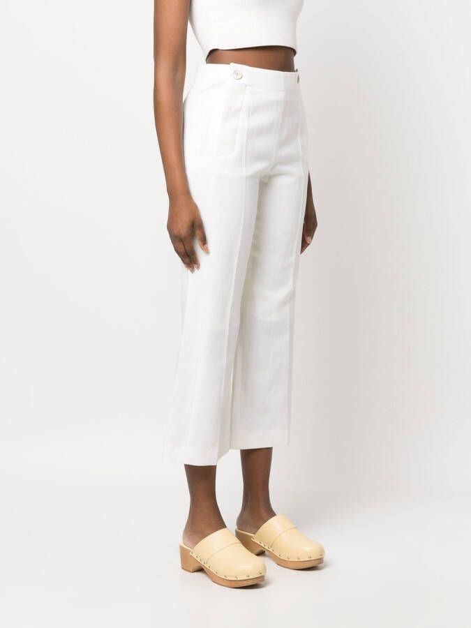 Chloé Cropped broek Wit