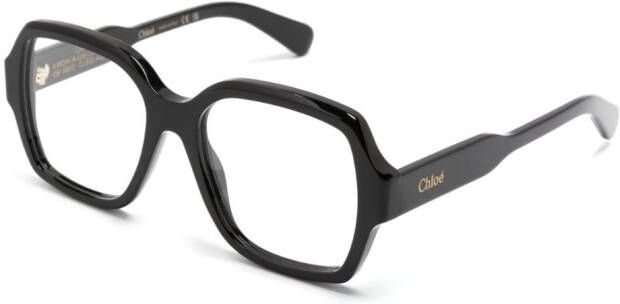 Chloé Eyewear Bril met vierkant montuur Zwart