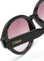 Chloé Eyewear Zonnebril met rond montuur Zwart - Thumbnail 3