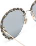 Chloé Eyewear Idora zonnebril met rond montuur Goud - Thumbnail 3