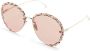 Chloé Eyewear Idora zonnebril met rond montuur Goud - Thumbnail 2