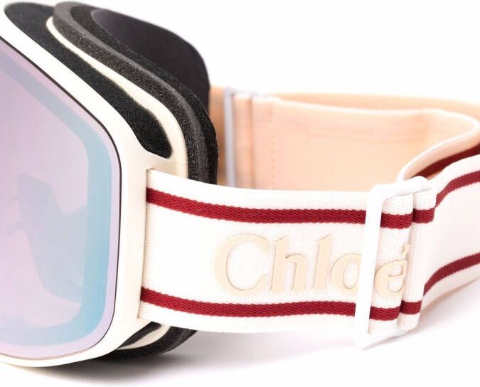 Chloé Eyewear Injection skibril Beige