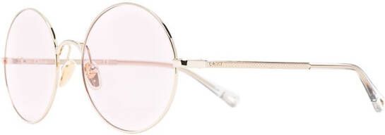Chloé Eyewear Verstelbare zonnebril Goud