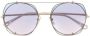 Chloé Eyewear Verstelbare zonnebril Goud - Thumbnail 4