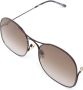 Chloé Eyewear Zonnebril met oversized montuur Bruin - Thumbnail 3