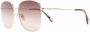 Chloé Eyewear Zonnebril met oversized montuur Goud - Thumbnail 1