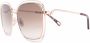 Chloé Eyewear Zonnebril met oversized montuur Metallic - Thumbnail 2