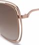 Chloé Eyewear Zonnebril met oversized montuur Metallic - Thumbnail 3