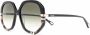 Chloé Eyewear Zonnebril met oversized rond montuur Zwart - Thumbnail 2