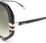 Chloé Eyewear Zonnebril met oversized rond montuur Zwart - Thumbnail 3