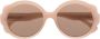 Chloé Eyewear Zonnebril met rond montuur Beige - Thumbnail 2