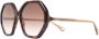 Chloé Eyewear Zonnebril met schildpadschild design Bruin - Thumbnail 2