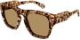 Chloé Eyewear Zonnebril met vierkant montuur Bruin - Thumbnail 2