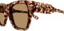 Chloé Eyewear Zonnebril met vierkant montuur Bruin - Thumbnail 3