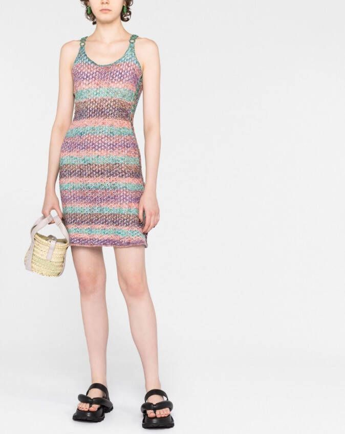 Chloé Gehaakte mini-jurk Groen