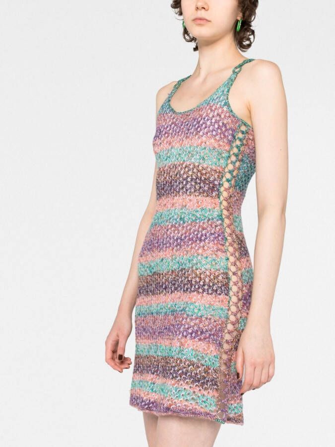 Chloé Gehaakte mini-jurk Groen