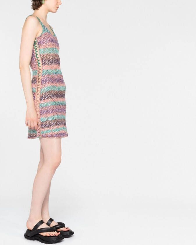 Chloé Gehaakte mini-jurk Groen