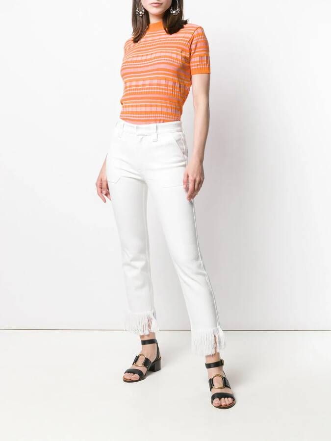 Chloé Jeans met franje Wit