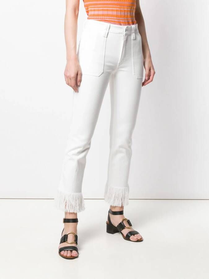 Chloé Jeans met franje Wit