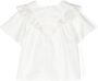 Chloé Kids Broderie anglaise blouse Wit - Thumbnail 2