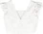 Chloé Kids Cropped broderie anglaise blouse Wit - Thumbnail 2