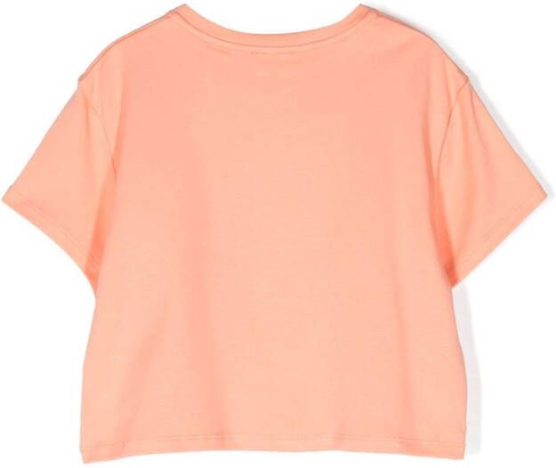 Chloé Kids Cropped T-shirt Oranje
