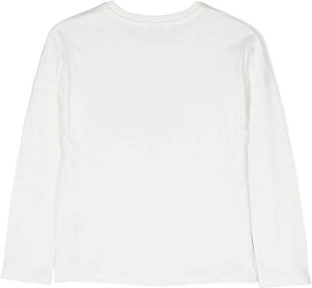 Chloé Kids T-shirt met logo Wit