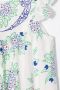 Chloé Kids Midi-jurk met bloe print Beige - Thumbnail 3
