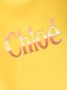 Chloé Kids T-shirt met logopatch Geel - Thumbnail 3